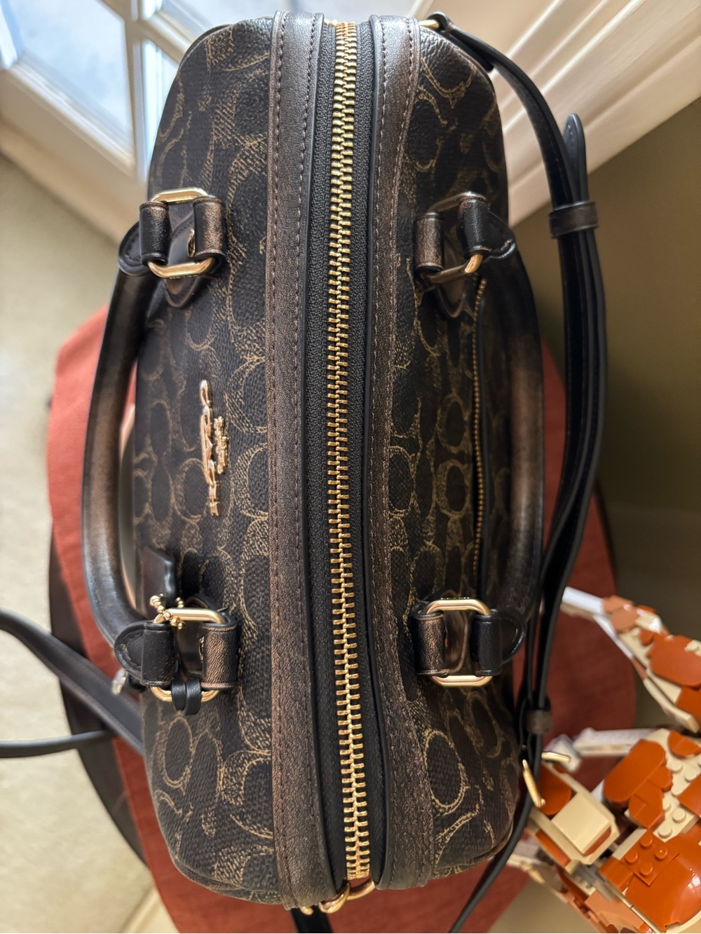 COACH Rowan Satchel Bag in Loved Signature Canvas W/charms - Picture 2 of 13